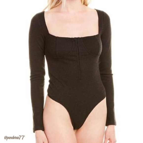 FINAL—CAPULET—NAOMI BUSTIER BODYSUIT IN CHARCOAL!! (BNWT)SMOKE & PET FREE HOME. - Picture 5 of 12